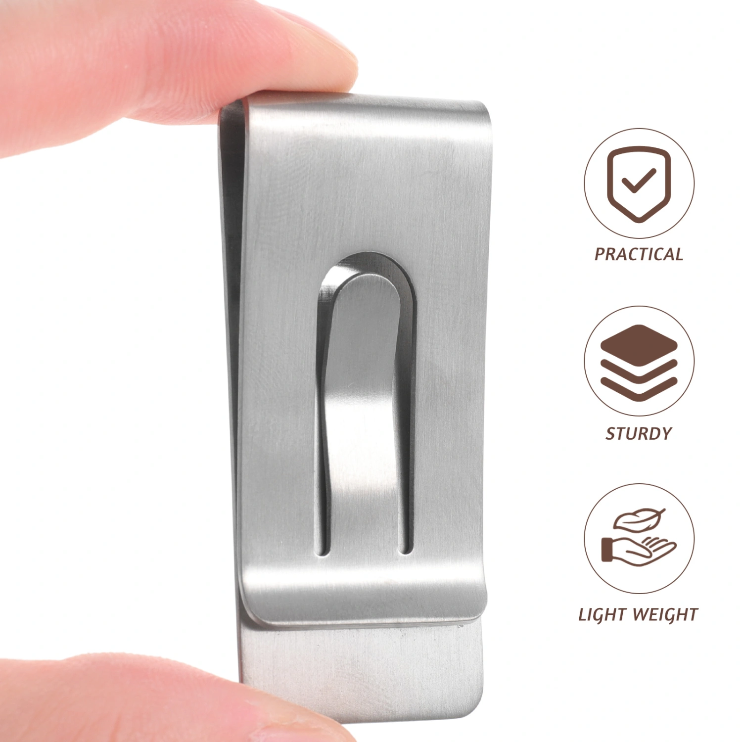 Money Clip Portable Cash Fixing Clip Titanium Bill Fold Clip Credit Card Clip