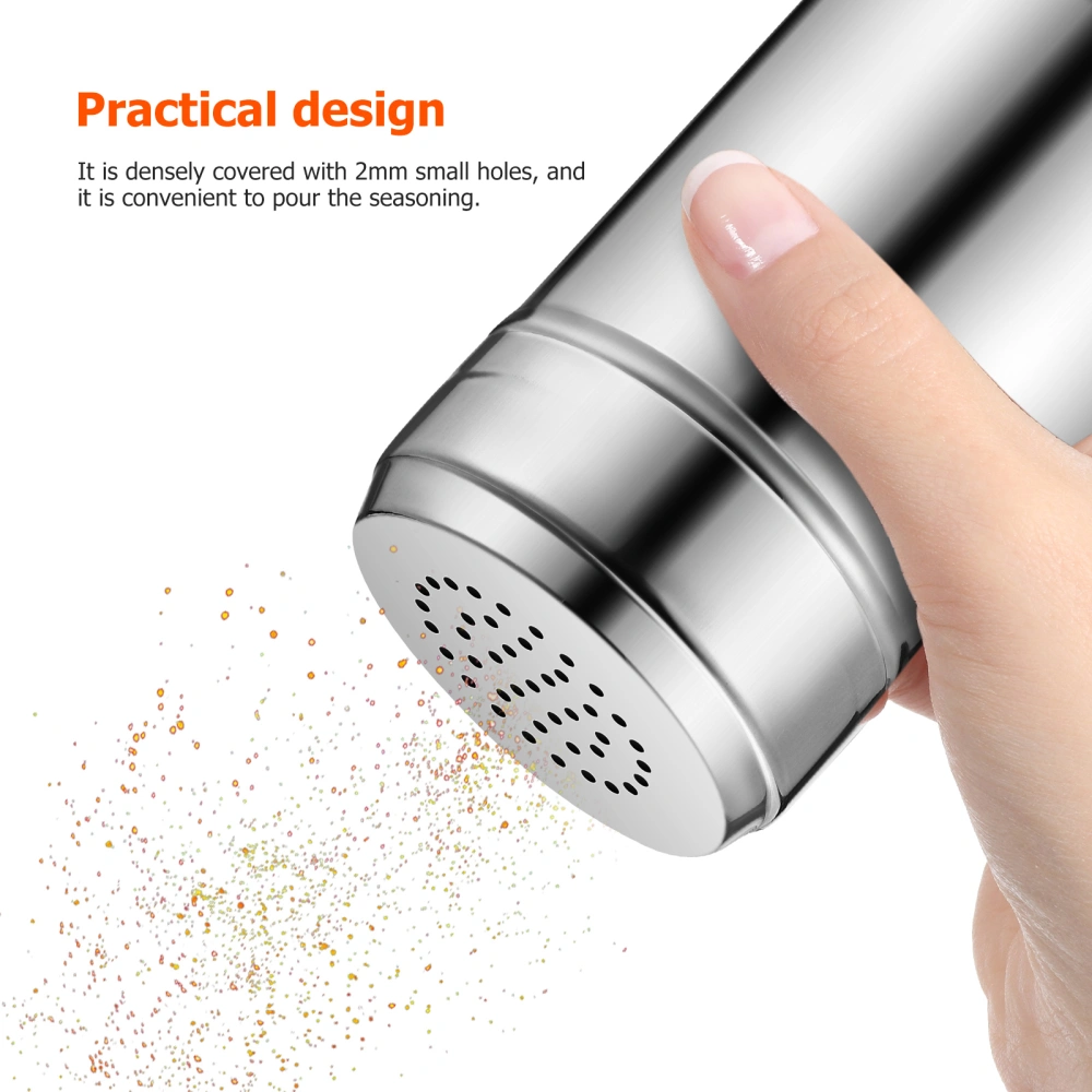 Stainless Steel Seasoning Bottle Spice Shaker Salt Bottle Pepper Shaker Cooking Kitchen Gadget