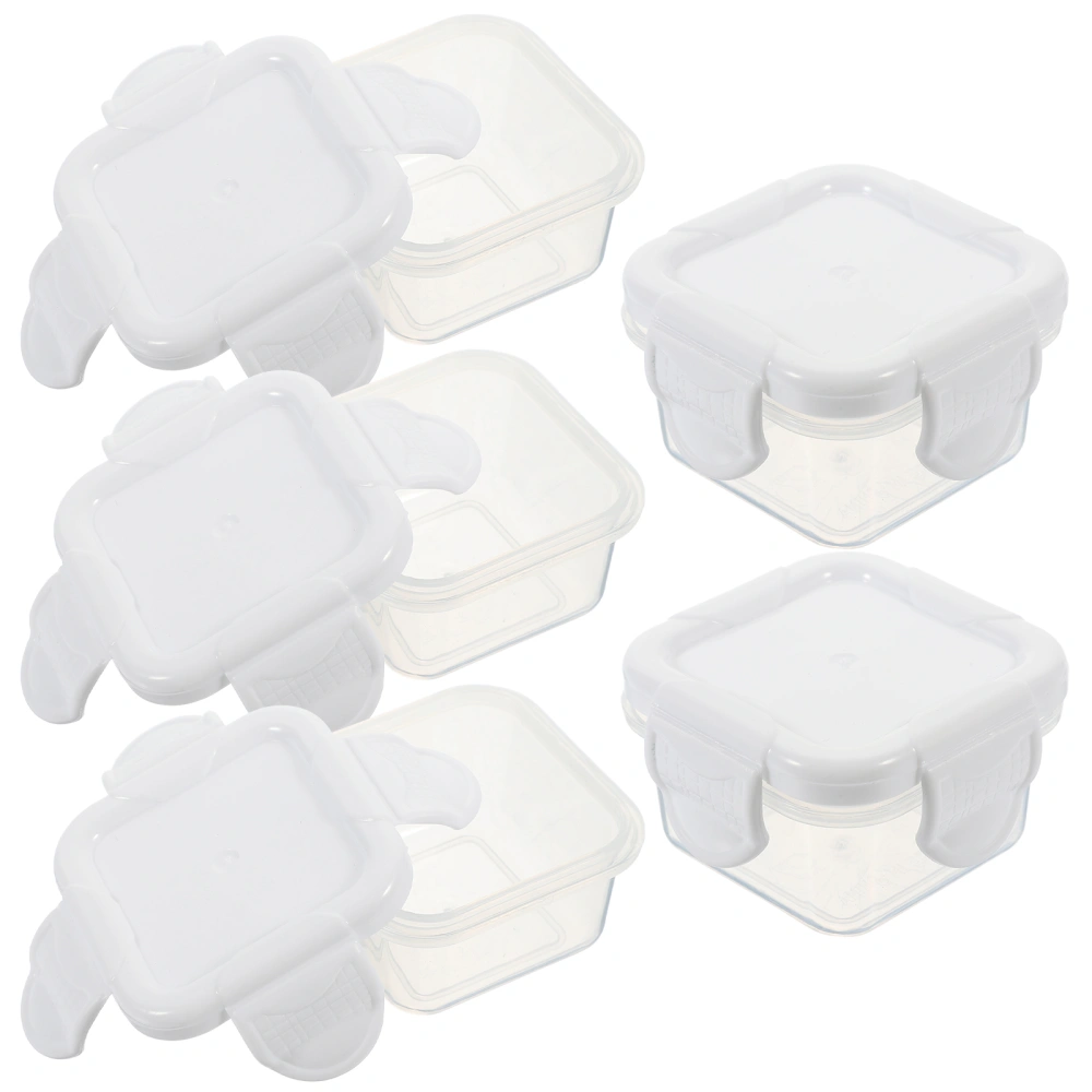 5Pcs Portable Hamster Food Holder Boxes with Lid Deli Food Container Leak Proof Picnic Boxes