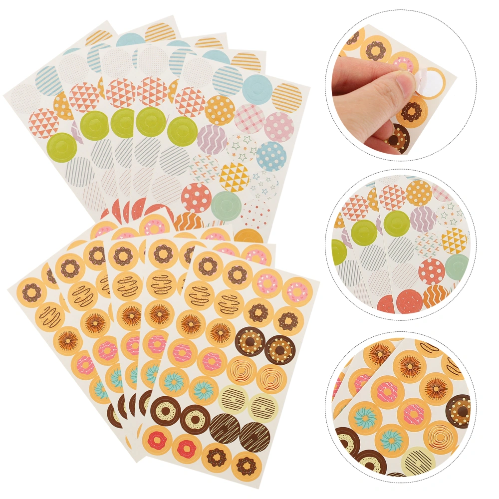 280pcs Hole Reinforcement Stickers Binder Paper Hole Ring Reinforcement Labels Office Supplies