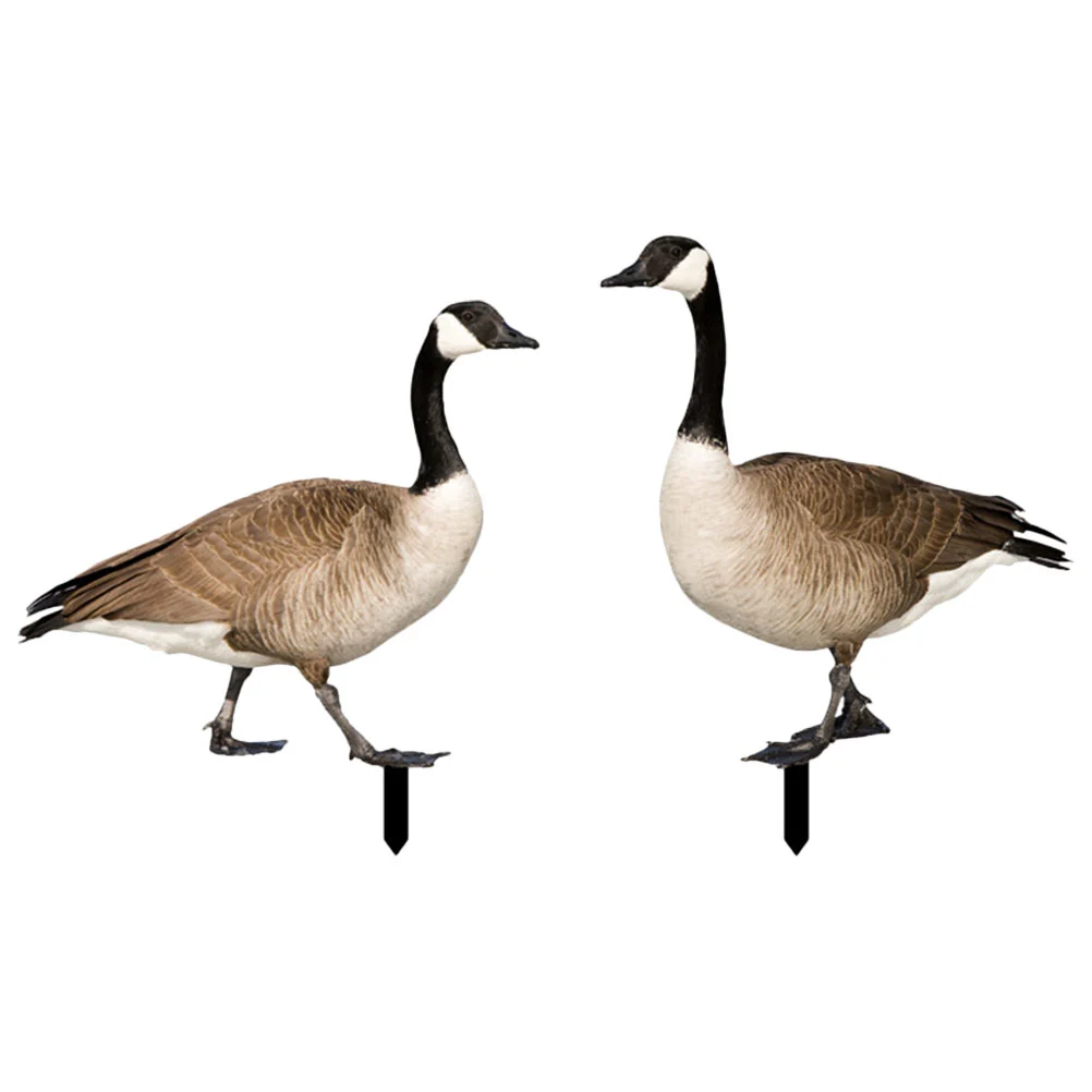 2pcs Garden Duck Stakes Garden Duck Decoration Acrylic Duck Signs Garden Decoration