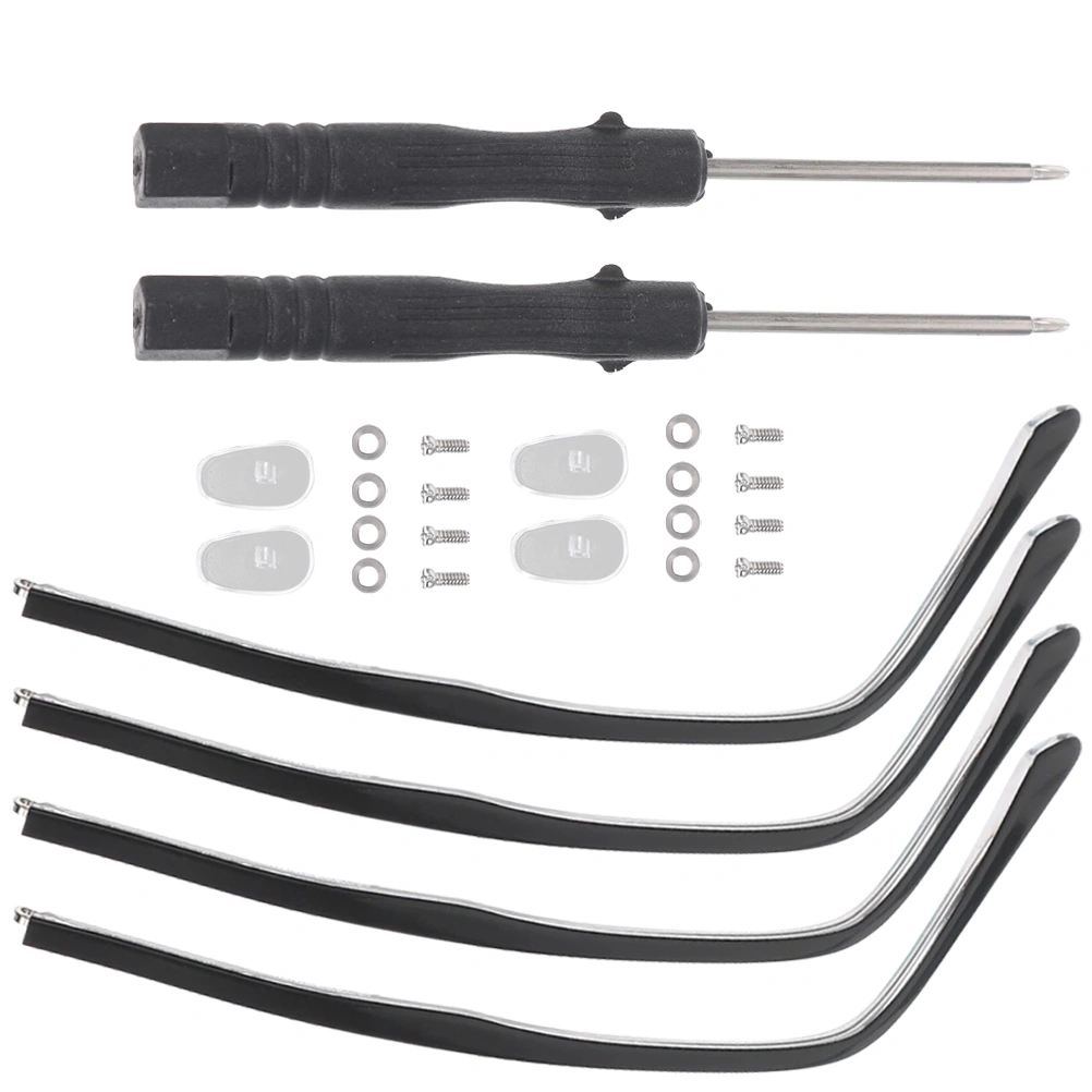 2 Sets of Eyeglasses Arm Legs Replacement Metal Eyeglasses Temples Universal Glasses Arm Legs