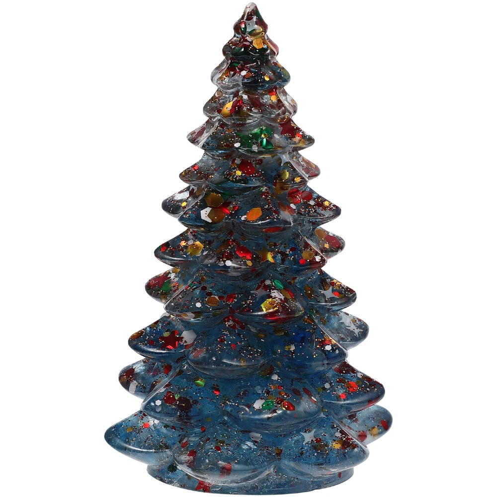 Artificial Festival Decorative Christmas Tree Tabletop Tree Ornament Epoxy Christmas Decor