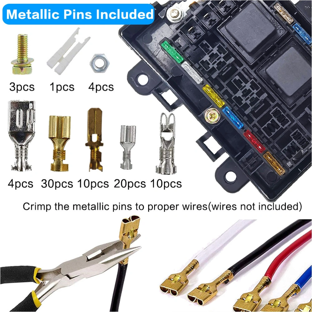 1 Set Fuse Holder 21-way Fuse Organizer Battery Terminal Distribution Block