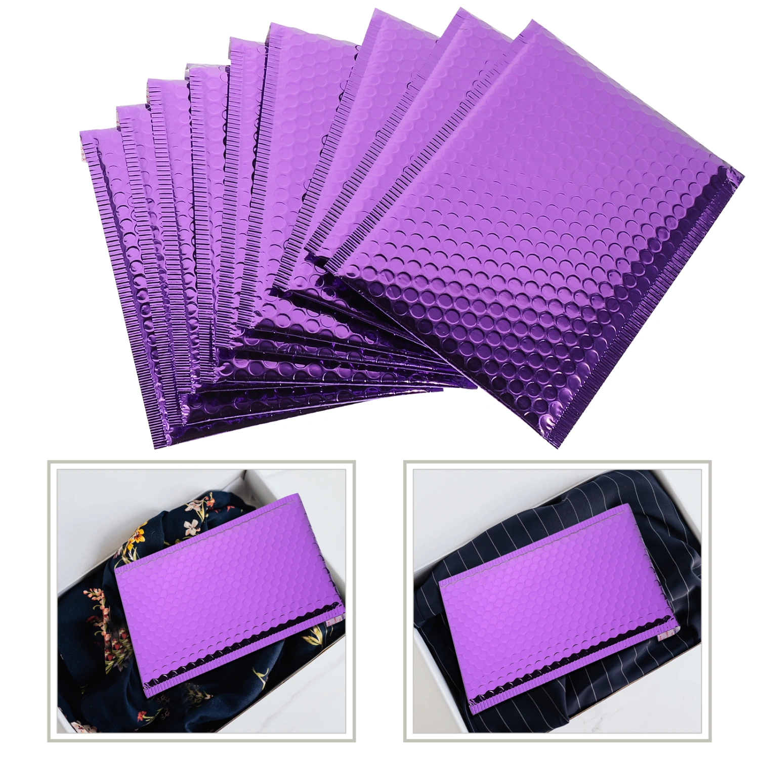 10pcs Professional Package Bags Multi-functional Bubble Mailers Bubble Envelopes