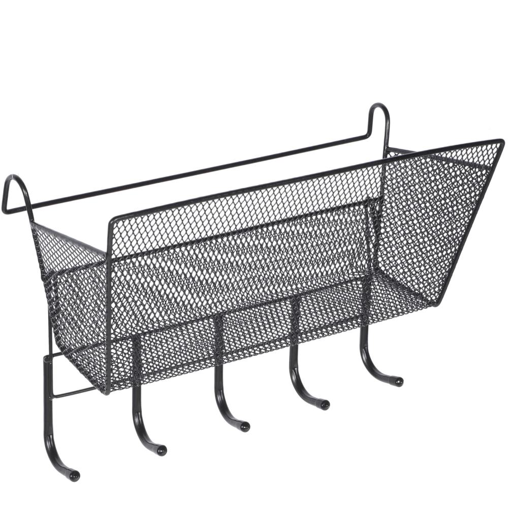 Hanging Basket Under Partition Hanging Rack with Hanger for Bedroom Dorm