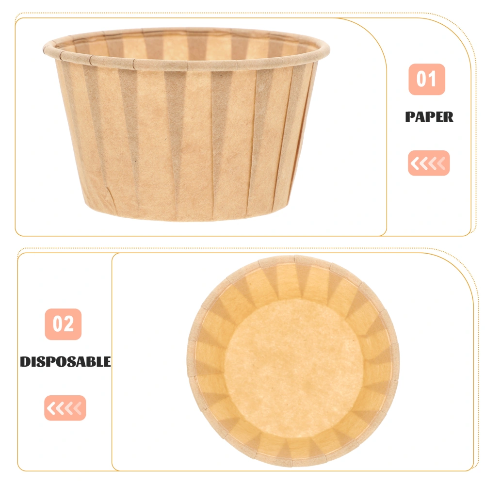 50Pcs Household Cupcake Wrappers Oil-proof Cupcake Cups Compact Thickened Baking Cups