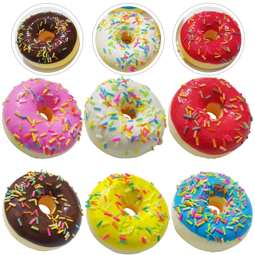 6Pcs Artificial Donuts Lifelike Simulation Donuts Dummy Fake Donuts Wedding Fake Donuts