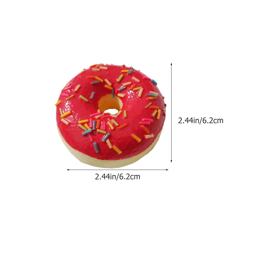 6Pcs Artificial Donuts Lifelike Simulation Donuts Dummy Fake Donuts Wedding Fake Donuts