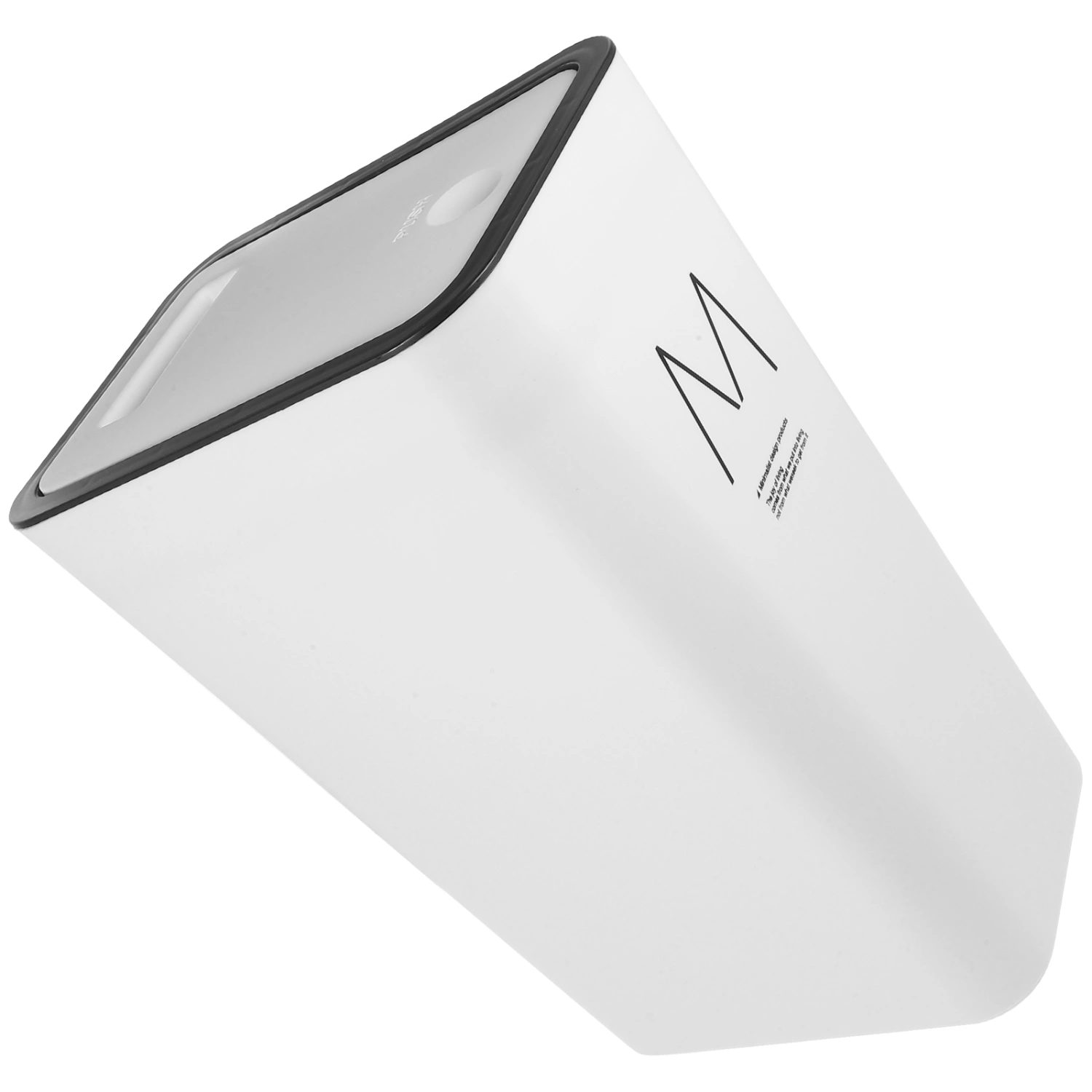 Trash Can with Lid Plastic Garbage Bin Large Waste Bin Container for Kitchen Bathroom