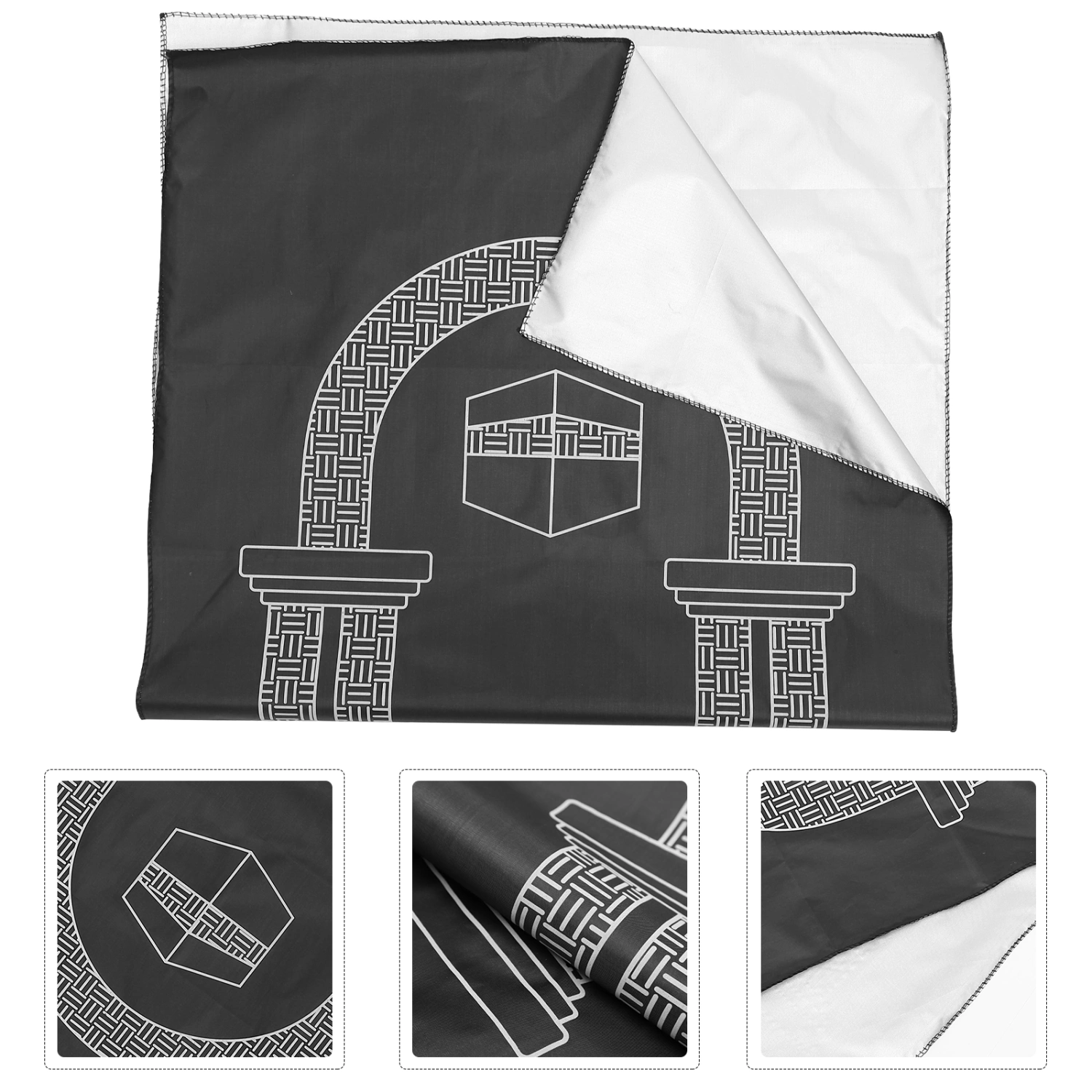 Muslim Prayer Rug Prayer Rug Wear-resistant Prayer Mat Practical Prayer Carpet with Bag