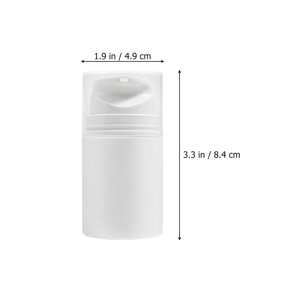 3pcs Empty Airless Pump Bottles Refillable Plastic Vacuum Pump Press Bottles