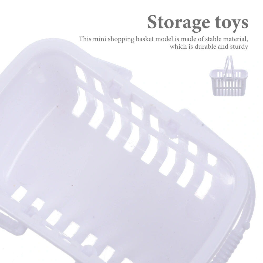 10pcs Mini Shopping Basket for Kids Shopping Basket Toy Small Supermarket Basket Photo Prop