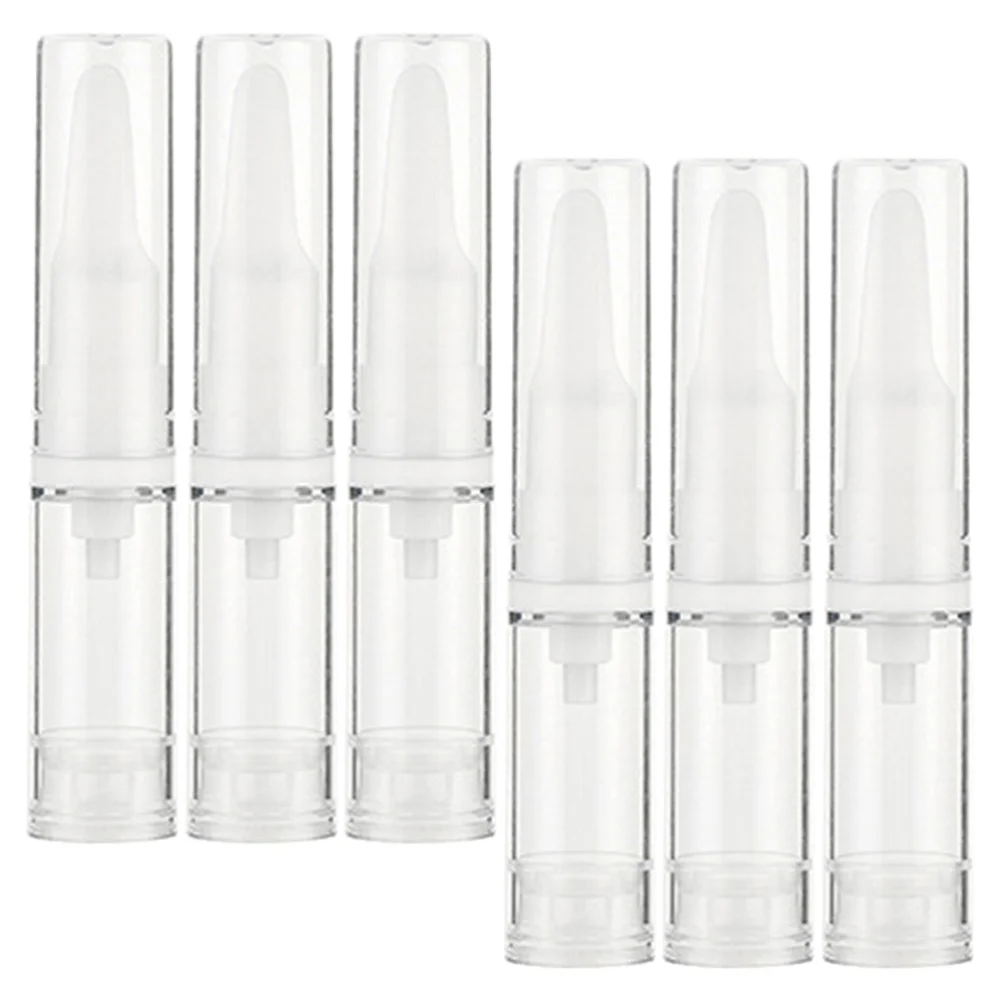 6Pcs Small Essence Pump Bottles Reusable Empty Cosmetic Containers Travel Cosmetics Bottles