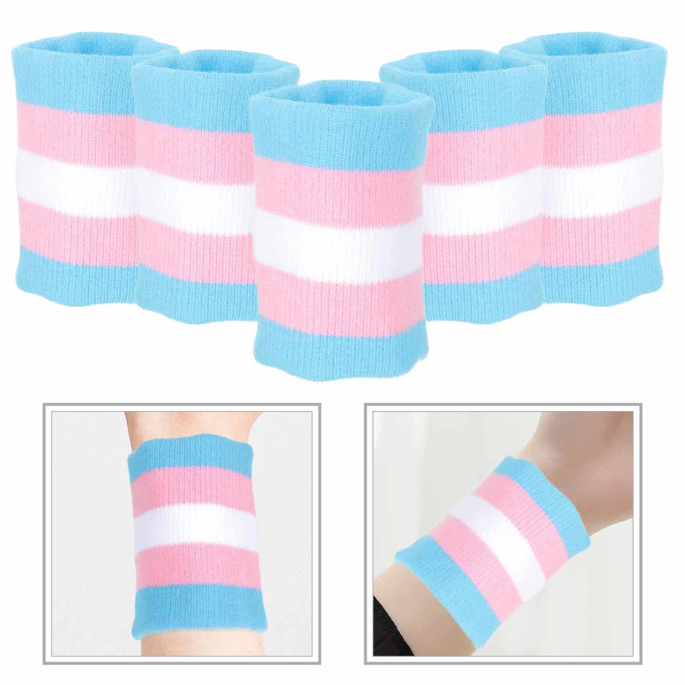 5Pcs Sports Wrist Braces Sweat Absorbing Wristbands Cycling Wrist Protectors Wristbands for Sports