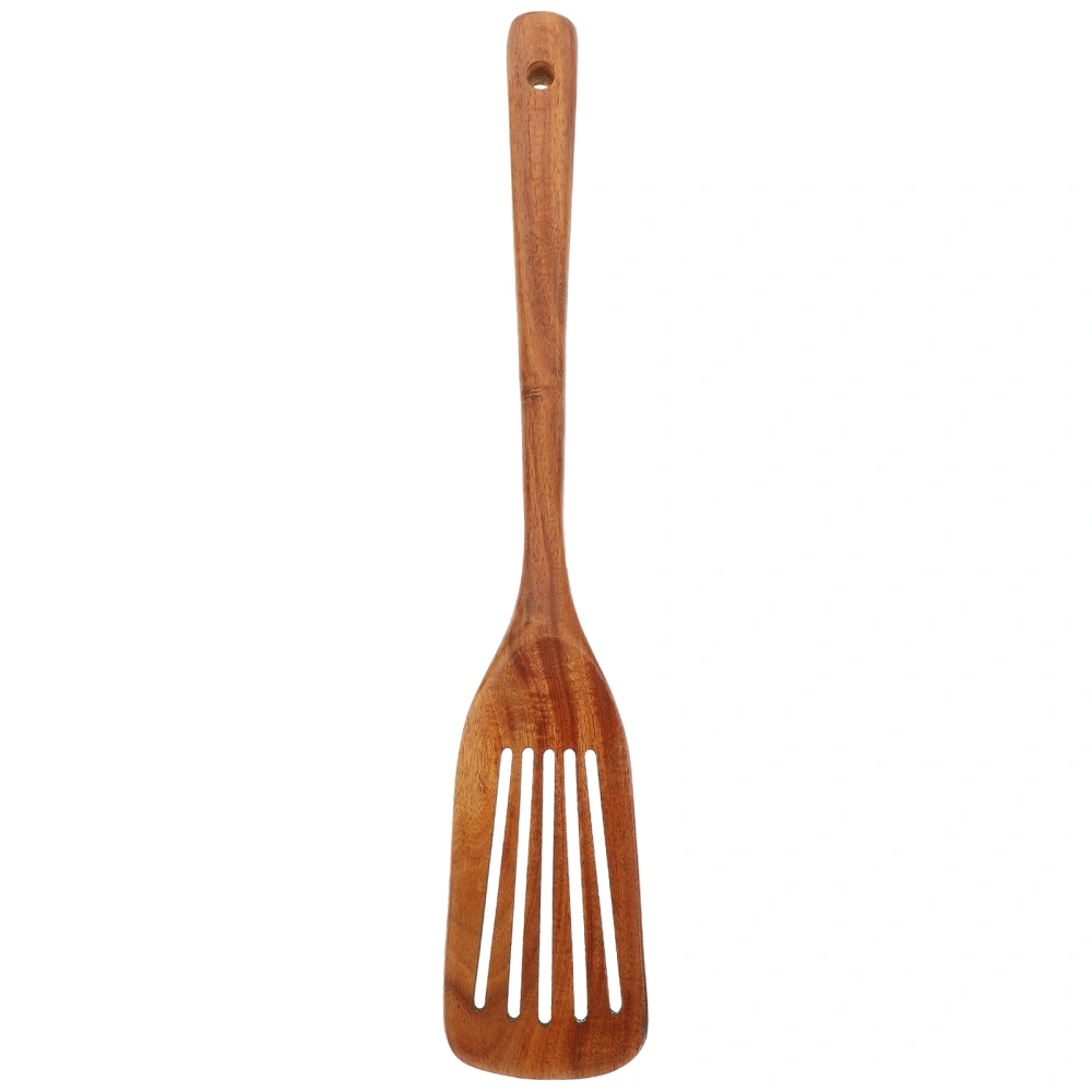 Slotted Spatula Portable Cooking Tool Cooking Utensil Wood Spatula Long Handle Spatula for Gift