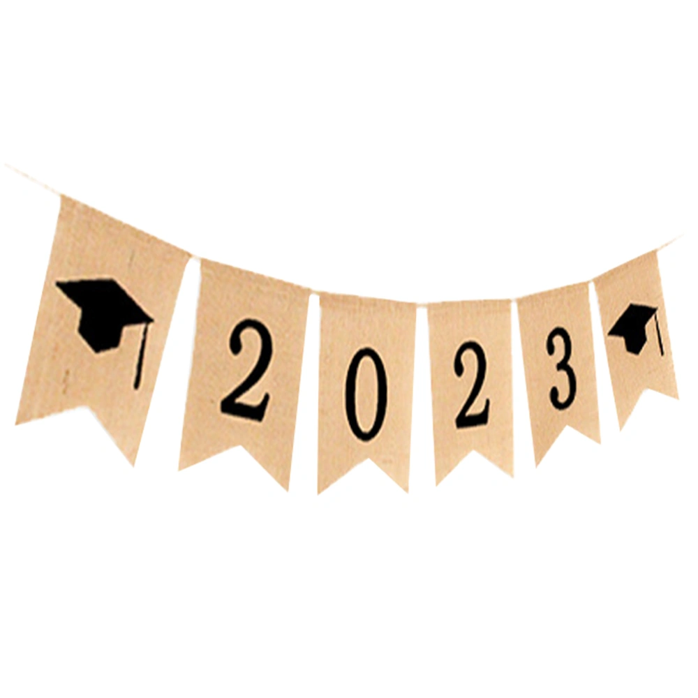 1 Set Graduation Party Banner Class of 2023 Hanging Flag Graduation Ceremony Decor