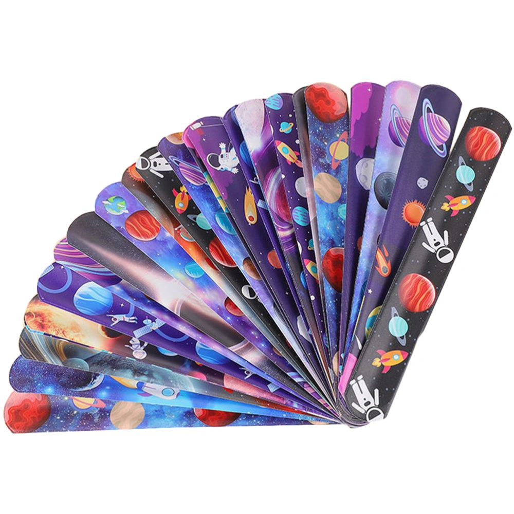 24Pcs Interesting Slap Bracelets Festival Slap Bands Wear-resistant Children Toys (Random Style)