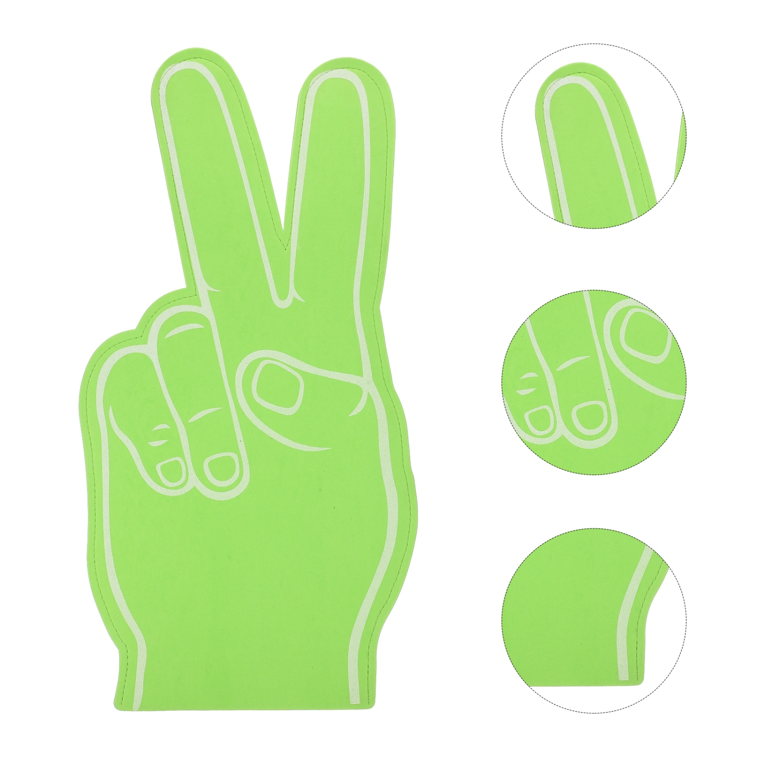 3Pcs Foam Finger Hand Cheerleading Pompom EVA Foam Hand Glove for Sports Meeting