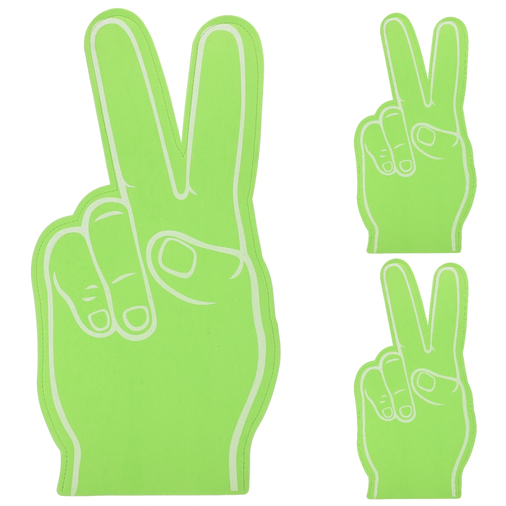 3Pcs Foam Finger Hand Cheerleading Pompom EVA Foam Hand Glove for Sports Meeting