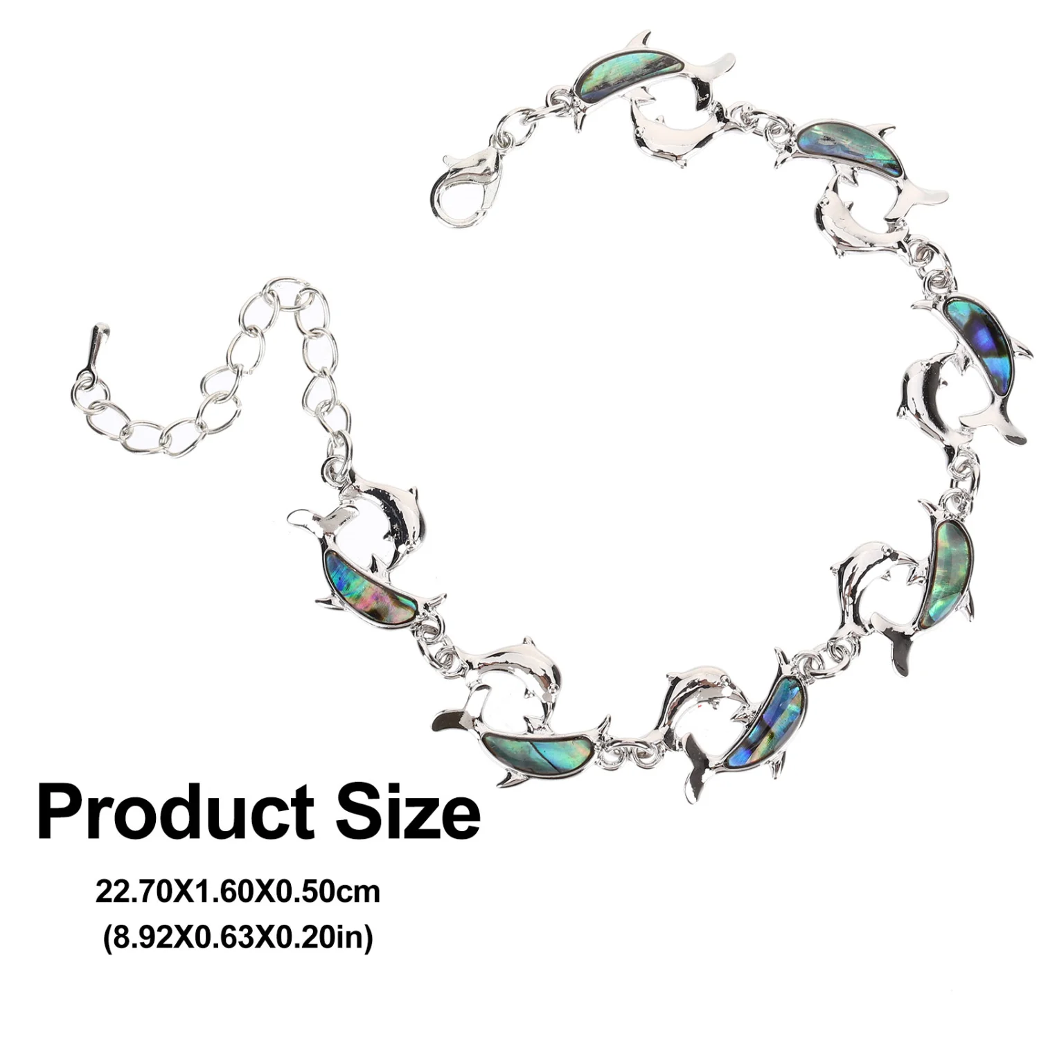 Dolphin Chain Bracelet Link Charm Bracelet Chain Anklet Chain Wristband
