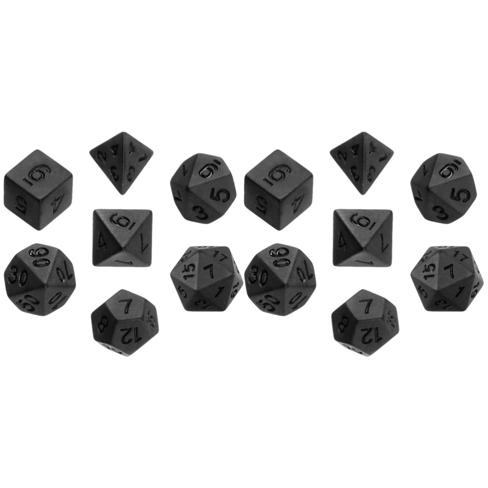 14Pcs Polyhedral Dice Multi-sided Dice Table Game Dice Acrylic Dice Toys Party Favors