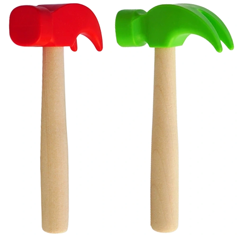 2pcs Hammer Toy Kids Pounding Hammer Small Hitting Pretend Toy Children Toy