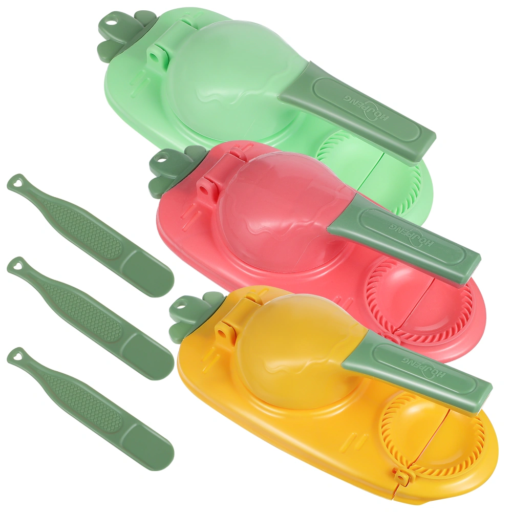 3 Pcs Multifunctional Dumpling Makers 2-in-1 Dough Pressers Dumpling Wrapper Makers Dumpling Moulds