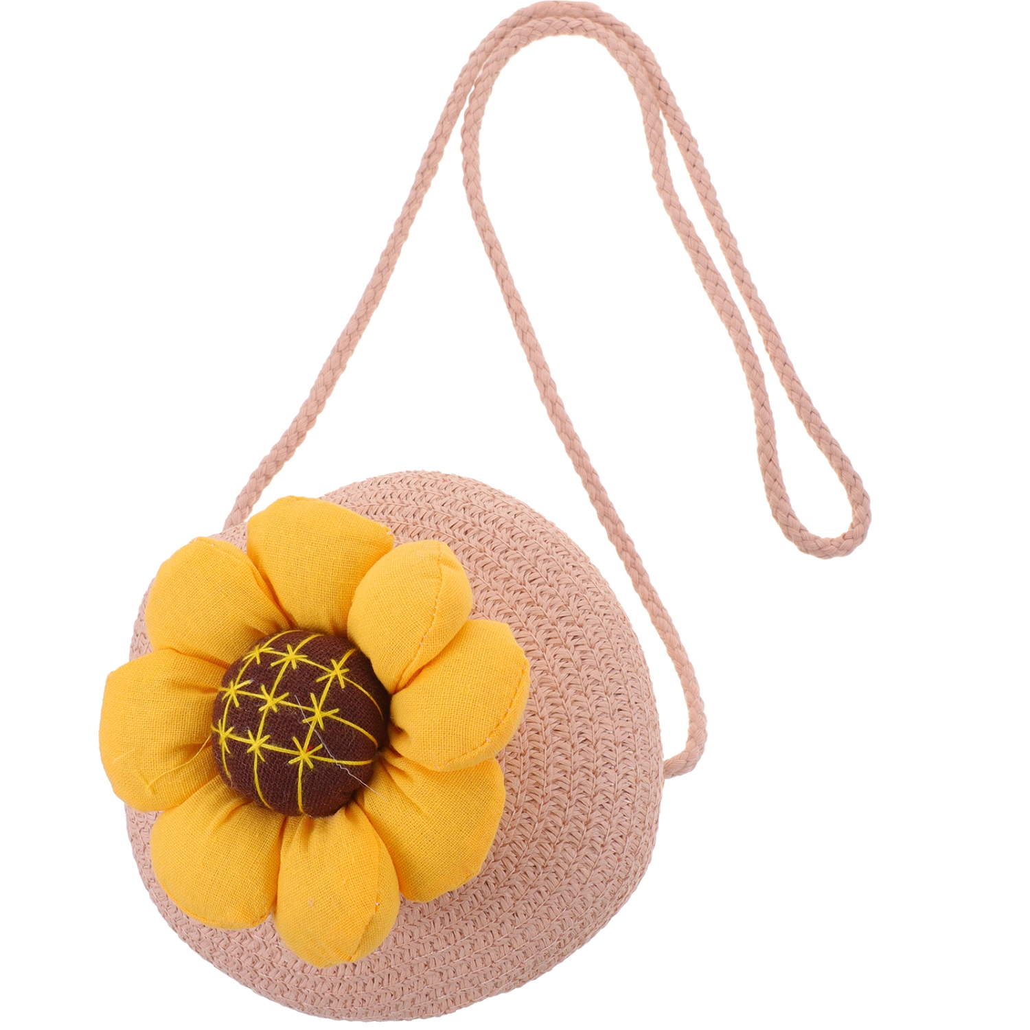  Little Girls Straw Cross-body Purses Summer Straw Shoulder Crossbody Bag Straw Handbag