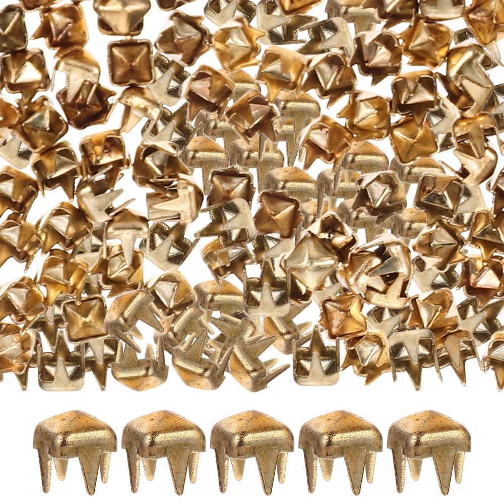 1000Pcs Mini Claw Nails Metal Claw Studs Hats Rivets DIY Spike Studs Claw Nails for Clothes