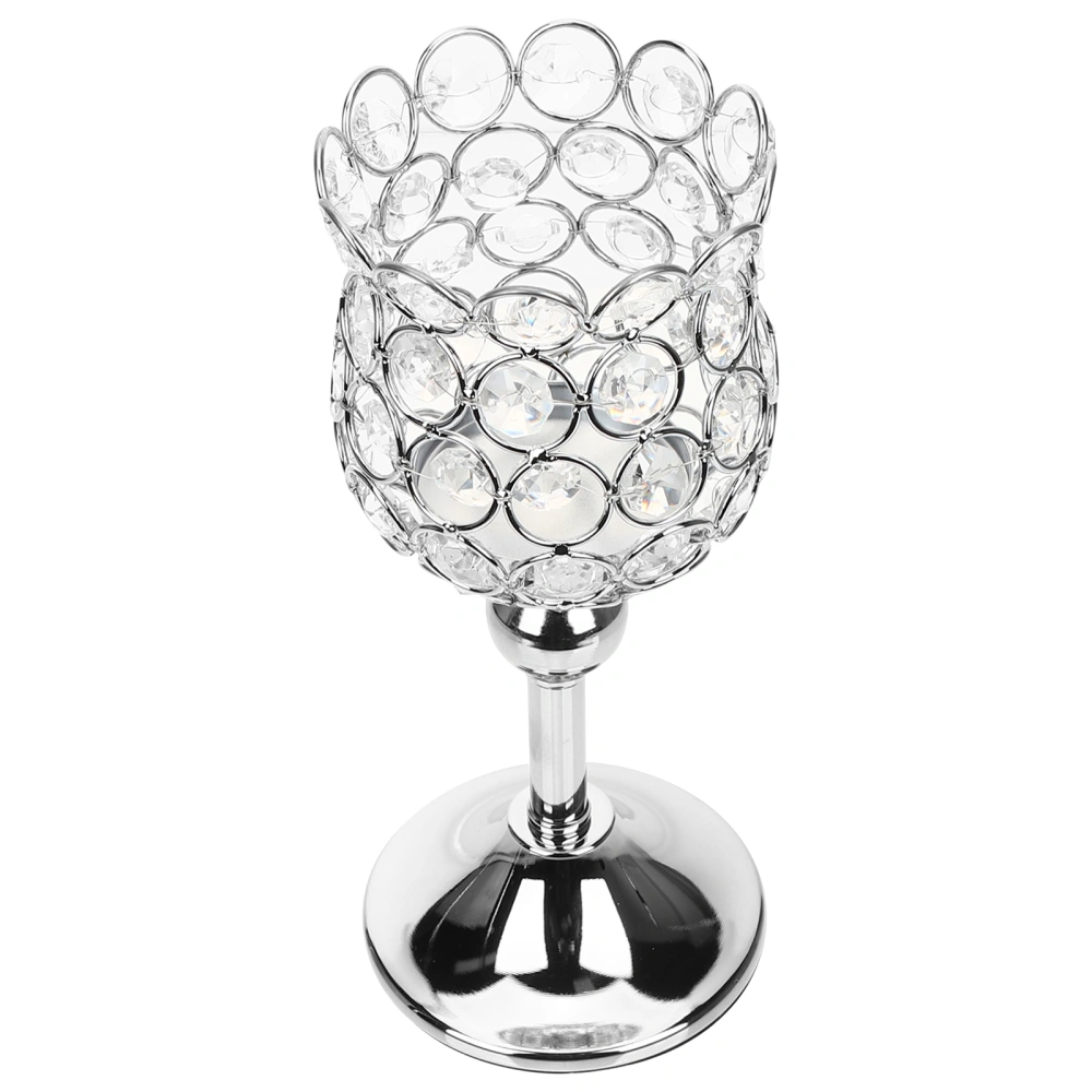 Candlestick Holder 22cm European Style Crystal Tea Light Candle Holder