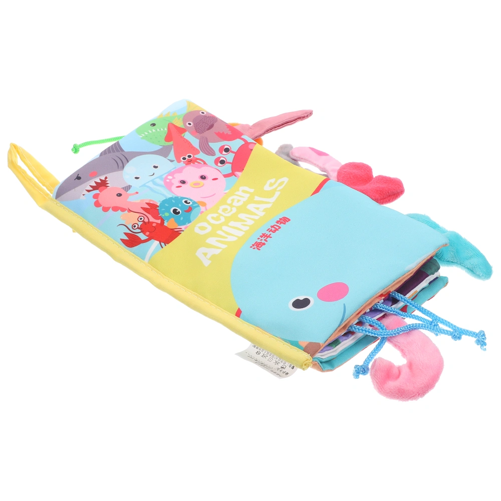 Animals Cloth Book Baby Books Toy Soft Baby Books Education Sensory Baby Toy (Ocean Animals)