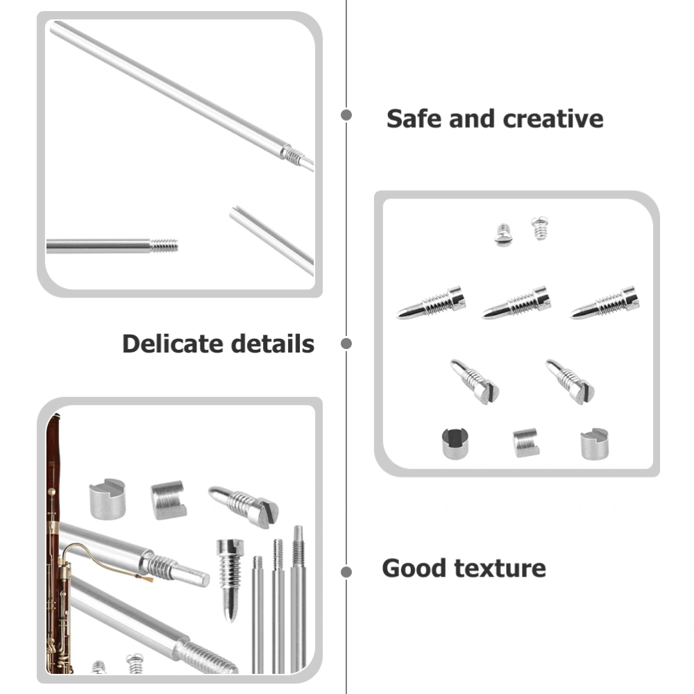 1 Set Bassoon Repair Parts Rollers Fastening Screw Replacement Kit Wind Instrument Repair Tool
