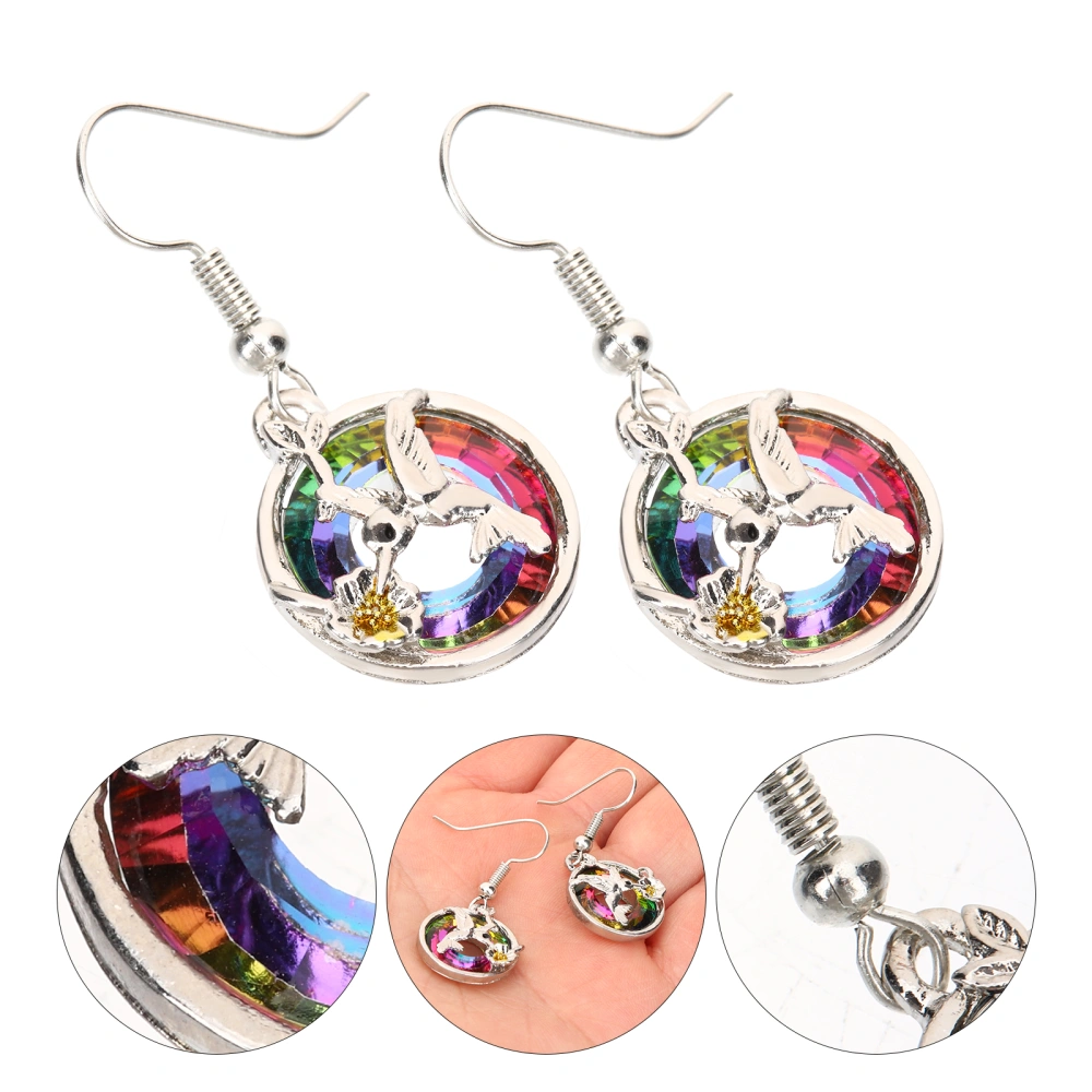 1 Pair Hummingbird Earrings Dangle Hummingbird Earrings Crystal Earrings for Women Girls