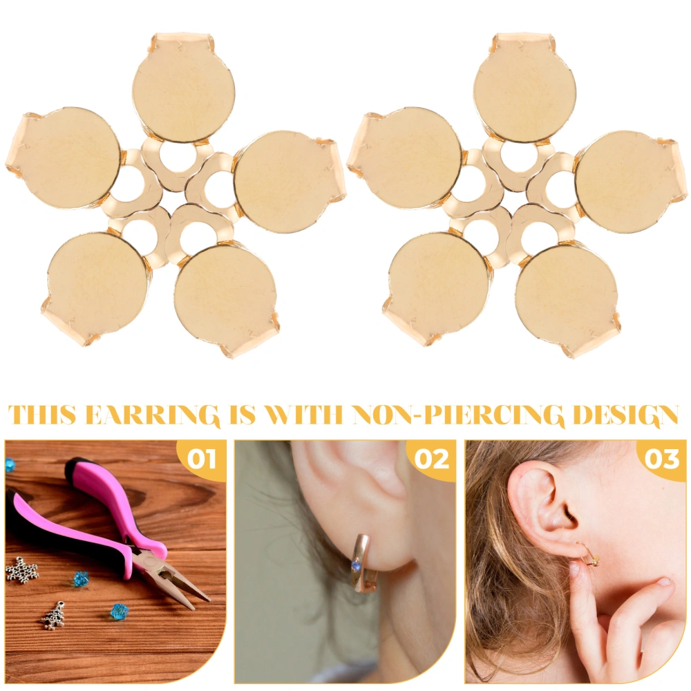 100pcs Clip Earrings Non Pierced Wedding Body Jewelry Women Girl Non Pierced Ear Clip