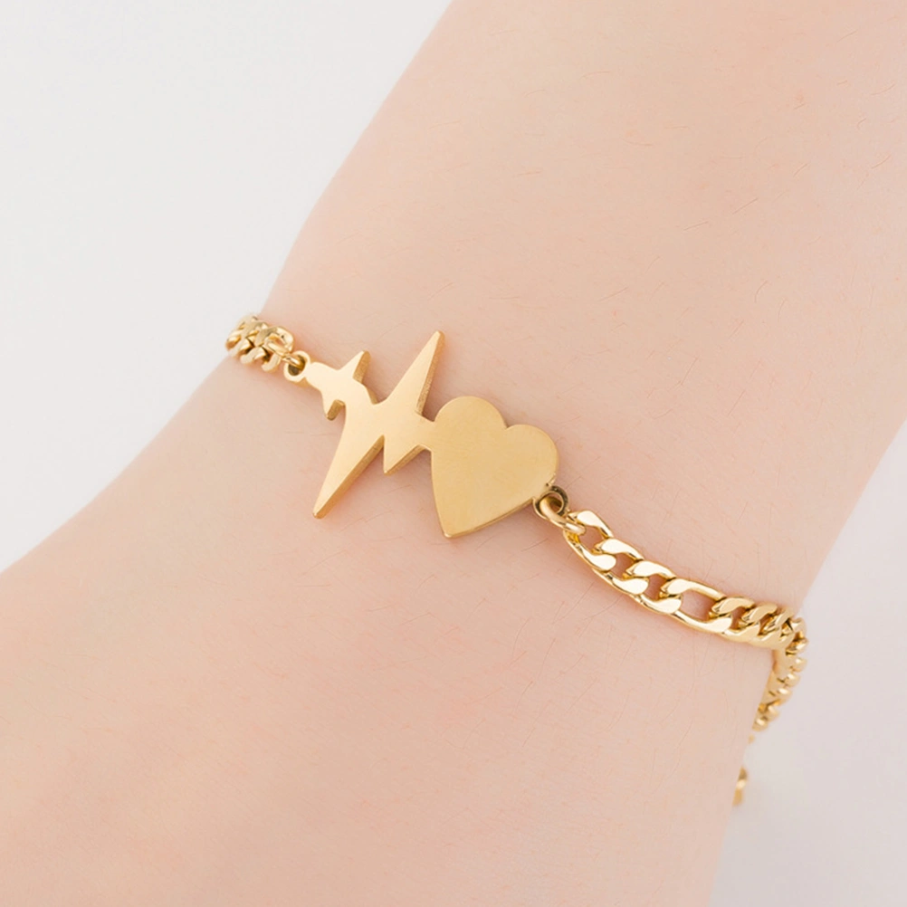 Bracelet Female Electrocardiogram Wrist Jewelry Fashion Heart Shaped Bracelet