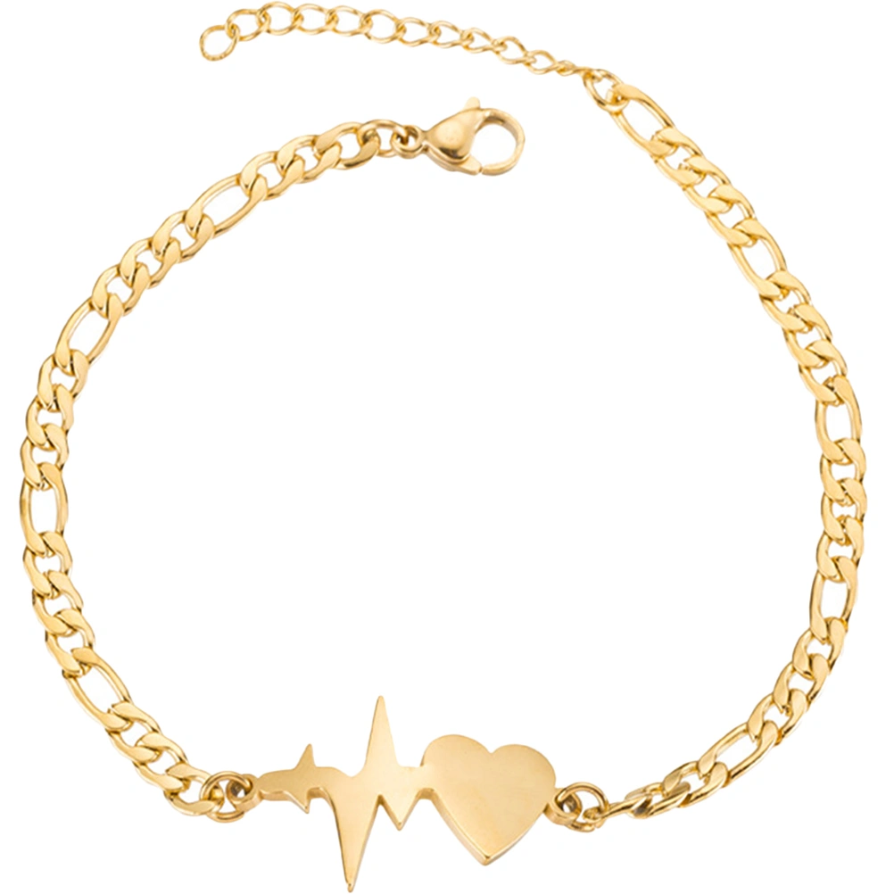 Bracelet Female Electrocardiogram Wrist Jewelry Fashion Heart Shaped Bracelet