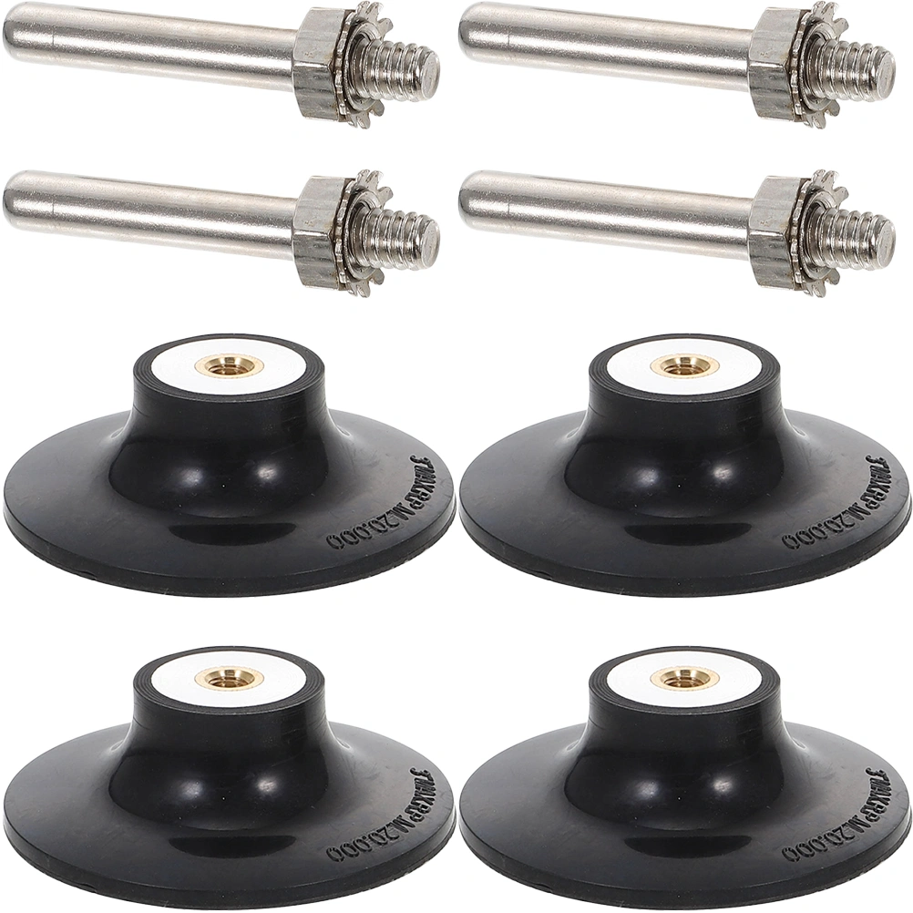 4pcs Disc Pad Holder 69mm Power Drill Sander Adapter Sanding Disc Attachment