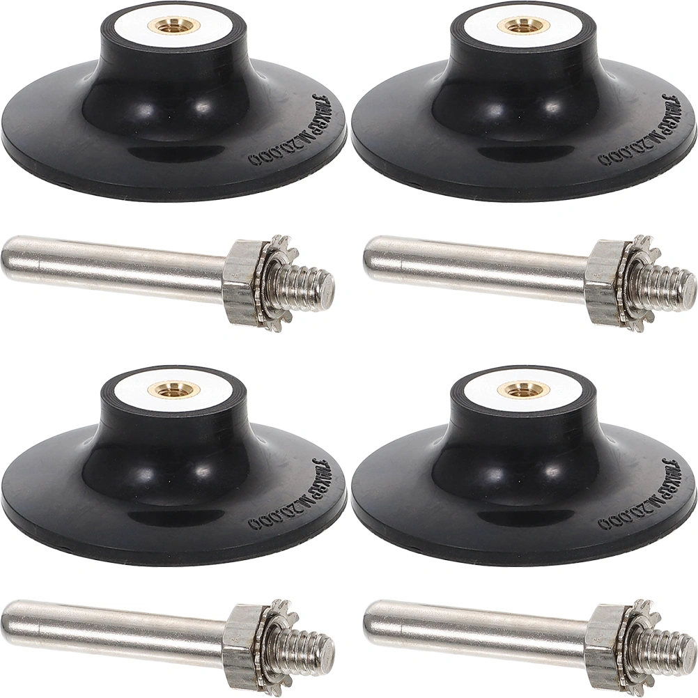 4pcs Disc Pad Holder 69mm Power Drill Sander Adapter Sanding Disc Attachment