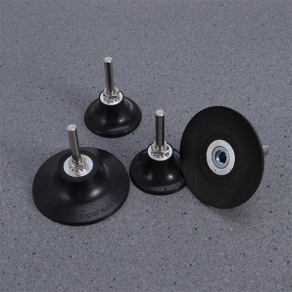 4pcs Disc Pad Holder 69mm Power Drill Sander Adapter Sanding Disc Attachment
