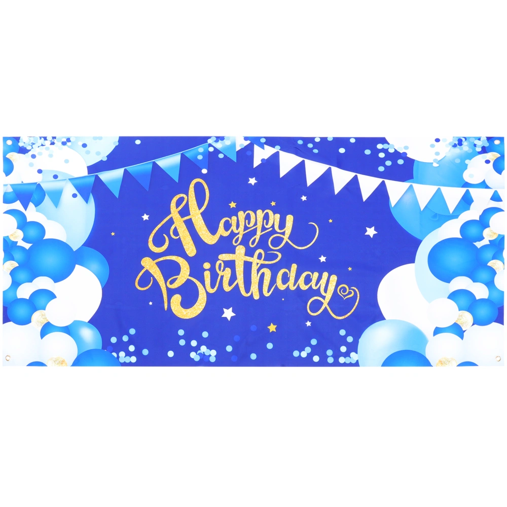 Happy Birthday Banner Birthday Decorative Banner Birthday Ornament Birthday Decorative Flag