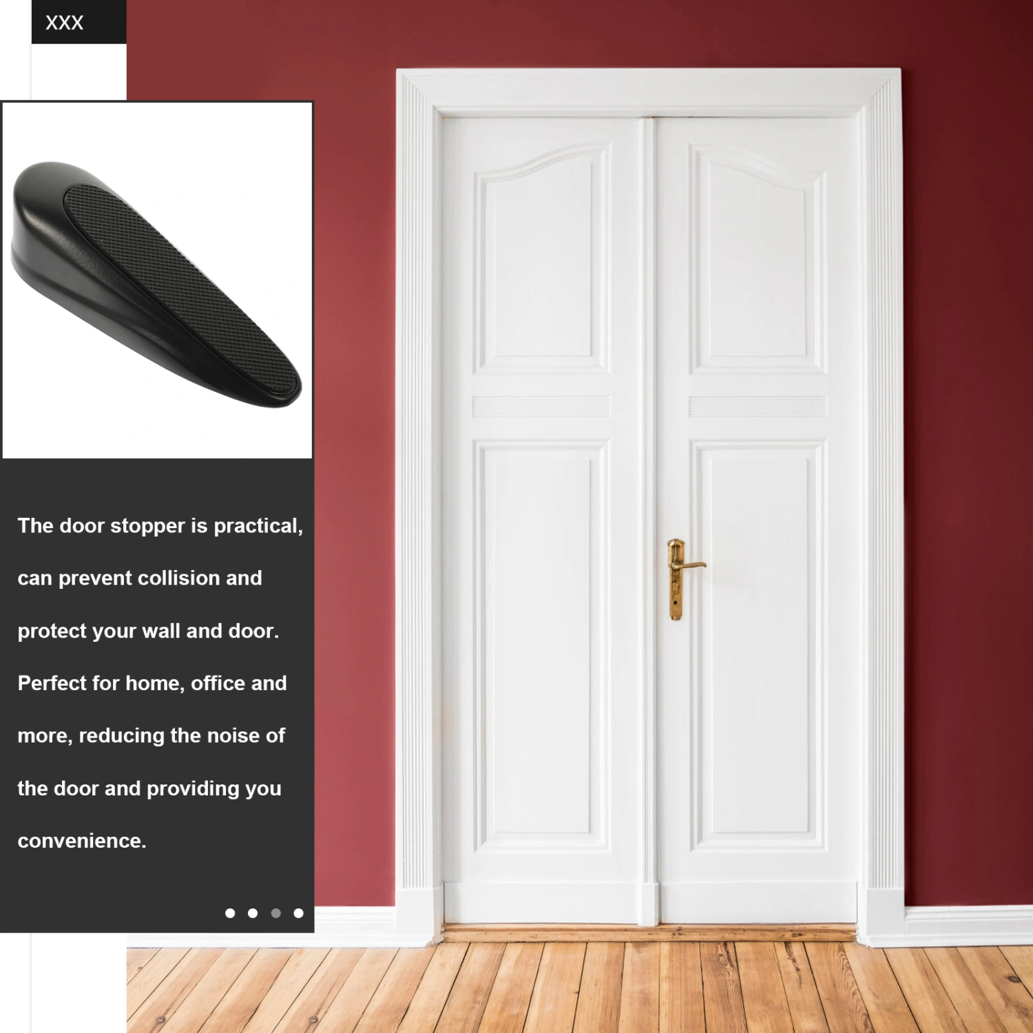 Household Door Stop Wedge Door Stopper Convenient Door Anti-collision Stopper For Bedroom