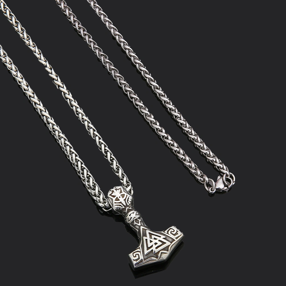 Viking Necklace Vintage Pendant Necklace Charm Necklace Viking Jewelry for Men