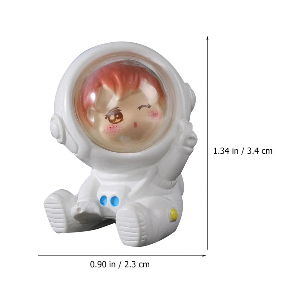 4pcs Cute Astronaut Figurine Adornment Decorative  Microlandscape Statue Desktop Diy Accessory