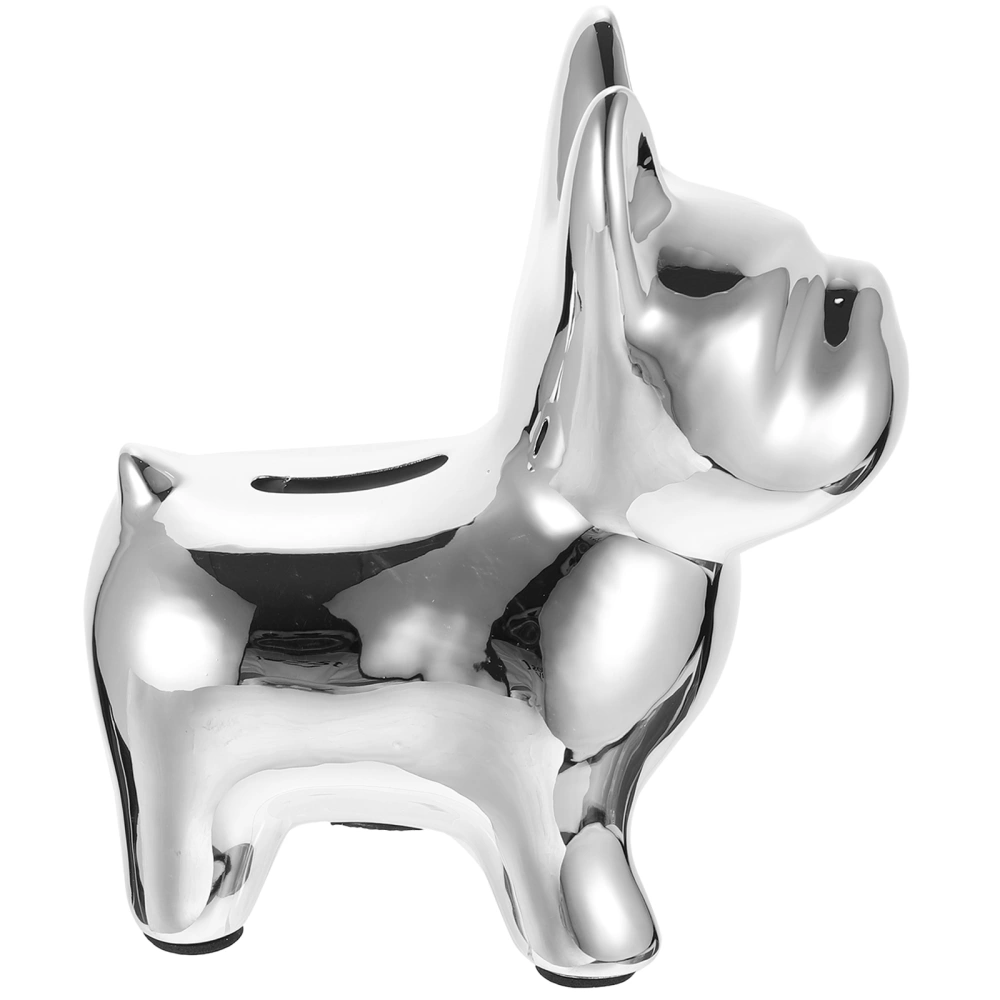 Nordic Style Household Decorative Piggy Bank Adorable Dog Statue Coin Bank Desktop Decoration