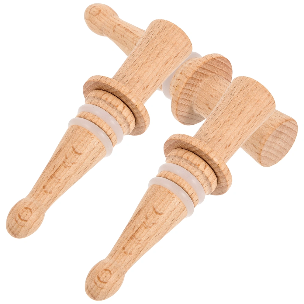 3Pcs Wine Bottle Corks Wine Bottle Stoppers Party Wine Corks Wooden Wine Bottle Stoppers