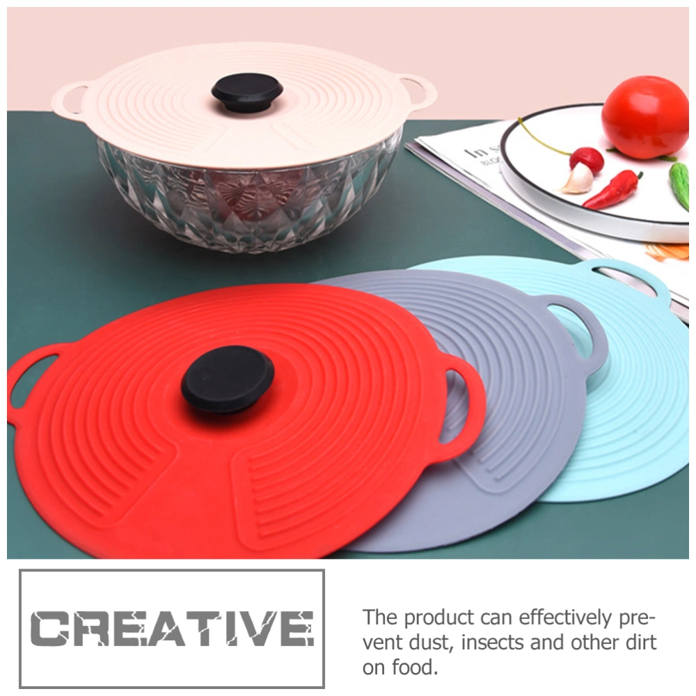 Silicone Sealing Cover Round Silicone Lid Food Fresh Keeping Lid Flexible Silicone Sealed Cover