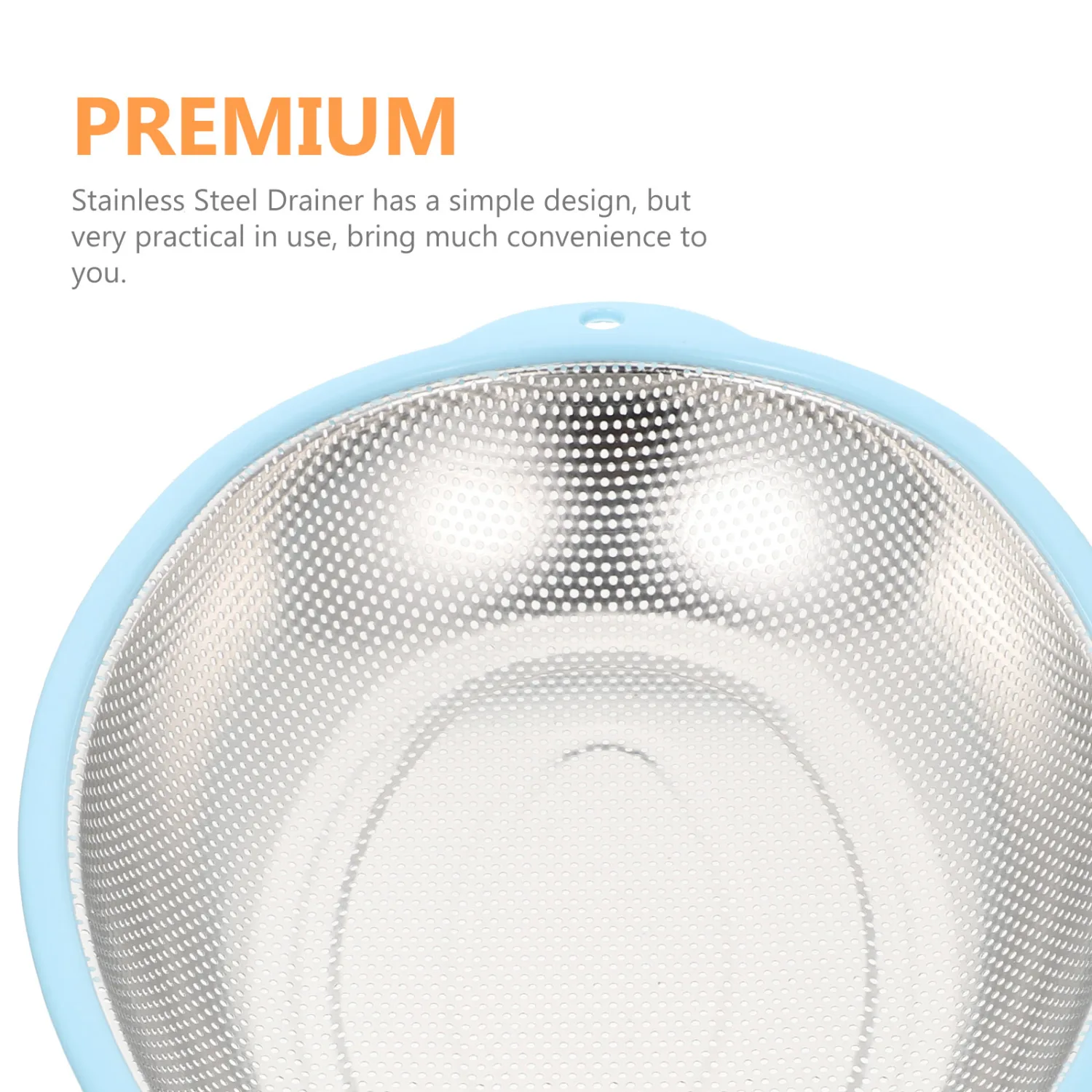 Stainless Steel Rice Draining Basket Washing Basket Vegetable Fruits Washing Drainer