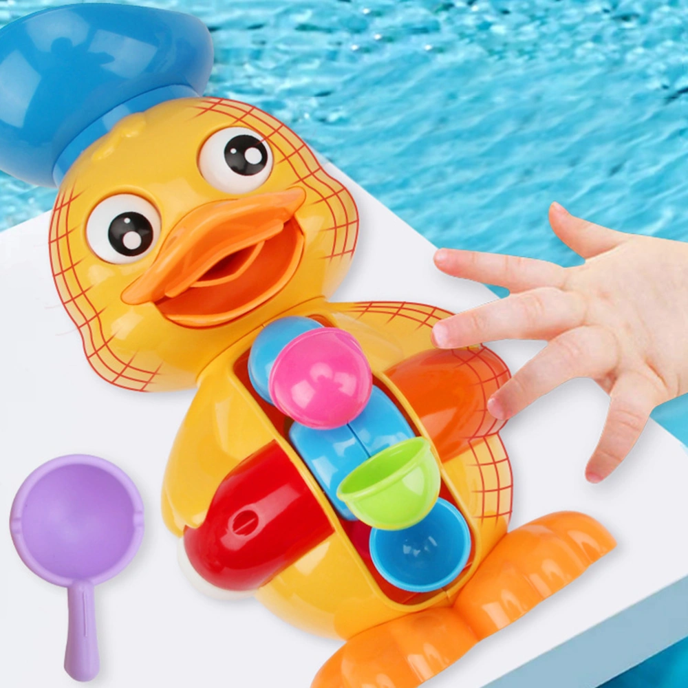 1 Set Kids Bath Toys Cartoon Duck Sprinkler Shower Spray Toys Bathing Playthings