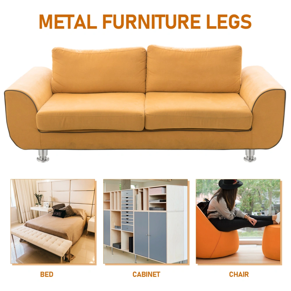 4Pcs Furniture Leg Metal Furniture Feet Sofa Leg Couch Leg Replacement Adjustable Cabinet Legs